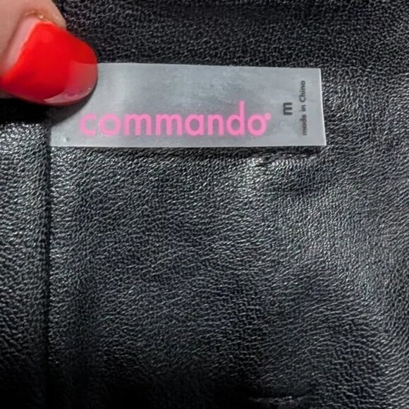 Commando | Faux Leather Paperbag Pants In Black - Picture 6 of 10